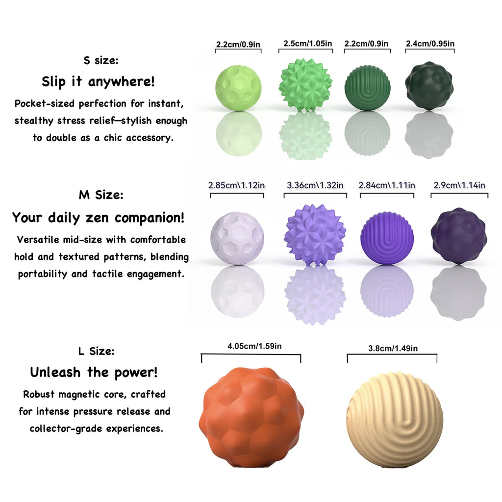 Magnetic Balls Fidget Toy,Edc anti Stress Relief Toy Antistress Anxiety Sensory Magnet Fidgeting for Adult Kids Autism ADHD Gift