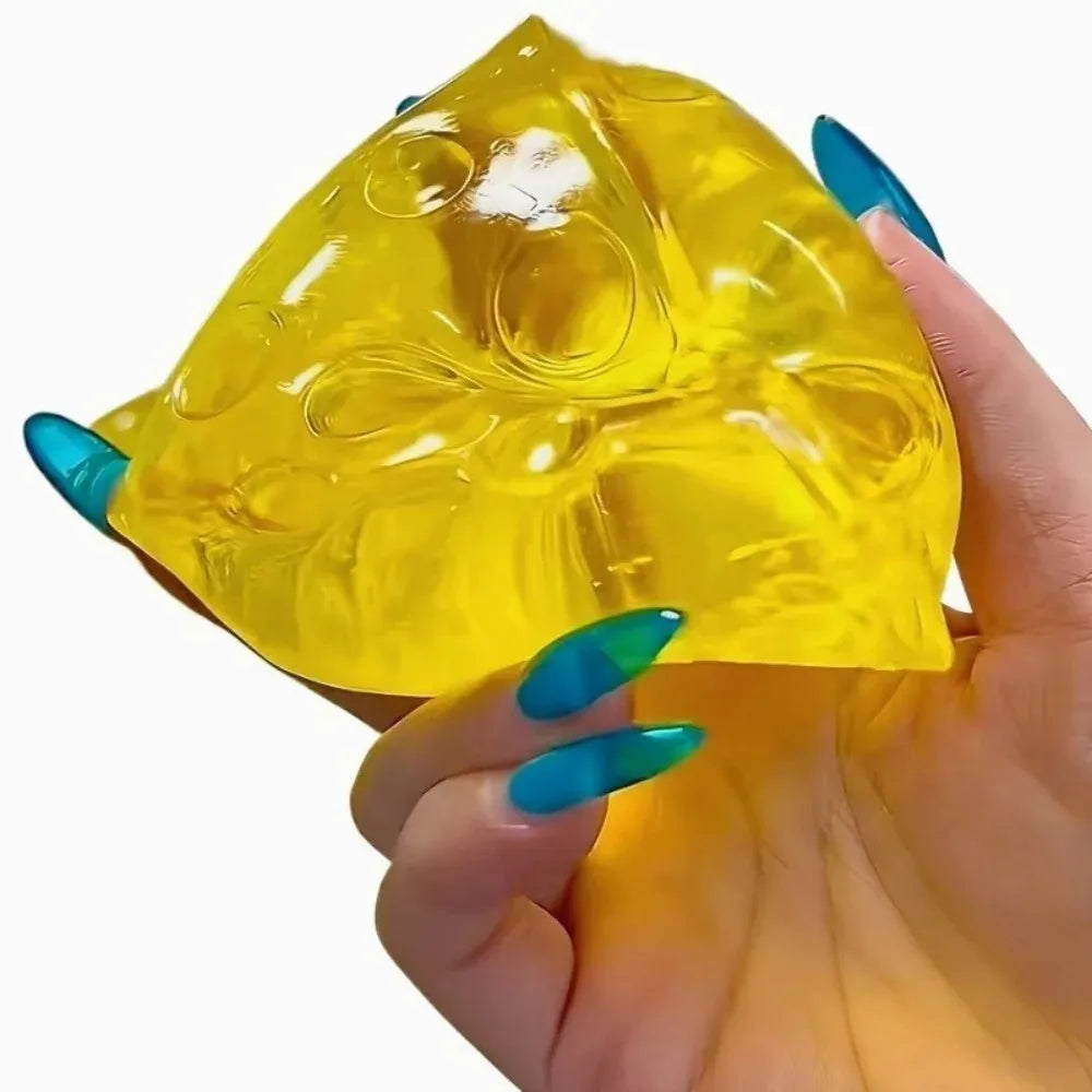 Squishy Honey Cheese Square Fidgets Toys Super Soft Mochi Cheese Squee ...